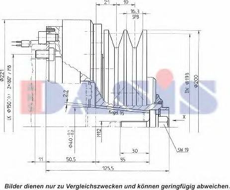 AKS Dasis 851192N - Компресор, кондиціонер autocars.com.ua