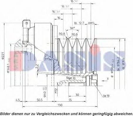 AKS Dasis 851225N - Компресор, кондиціонер autocars.com.ua