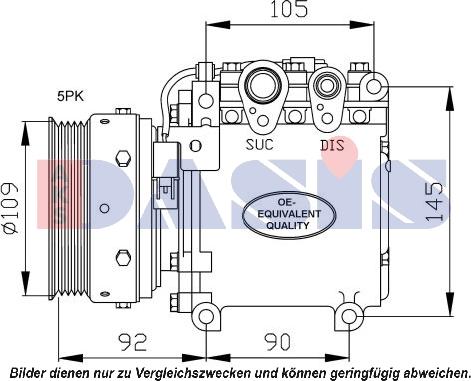 AKS Dasis 851647N - Компрессор кондиционера autodnr.net