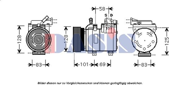 AKS Dasis 851671N - Компрессор кондиционера autodnr.net