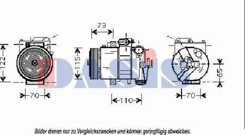 AKS Dasis 851676N - Компрессор кондиционера autodnr.net