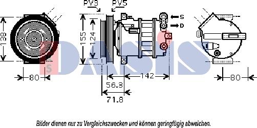 AKS Dasis 851800N - Компрессор кондиционера autodnr.net