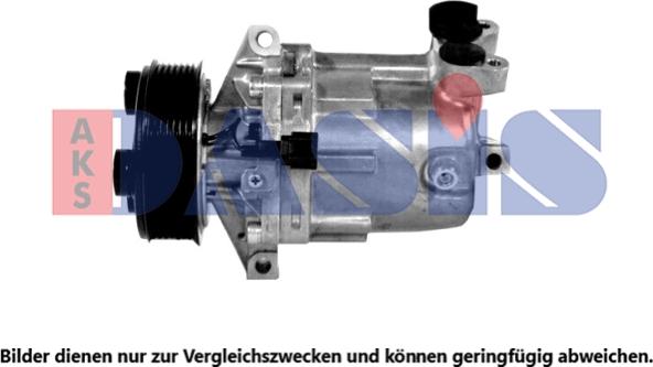 AKS Dasis 851924N - Компресор, кондиціонер autocars.com.ua