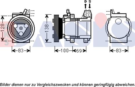AKS Dasis 851956N - Компресор, кондиціонер autocars.com.ua