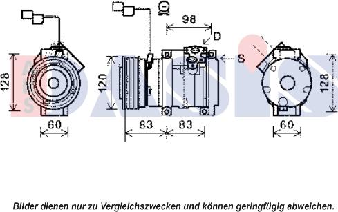 AKS Dasis 851969N - Компресор, кондиціонер autocars.com.ua