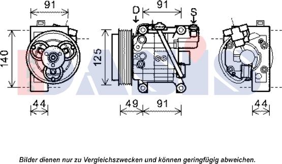 AKS Dasis 851982N - Компресор, кондиціонер autocars.com.ua