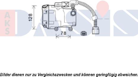 AKS Dasis 851987N - Компресор, кондиціонер autocars.com.ua