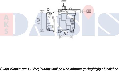 AKS Dasis 851988N - Компресор, кондиціонер autocars.com.ua