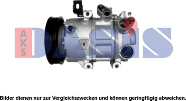 AKS Dasis 852017N - Компресор, кондиціонер autocars.com.ua