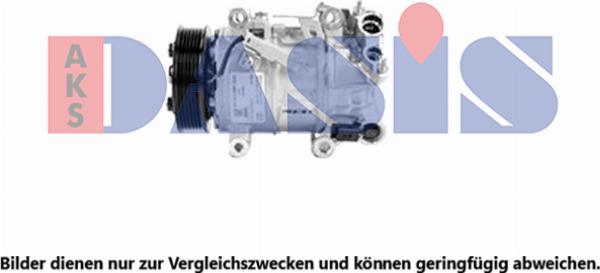 AKS Dasis 852430N - Компресор, кондиціонер autocars.com.ua