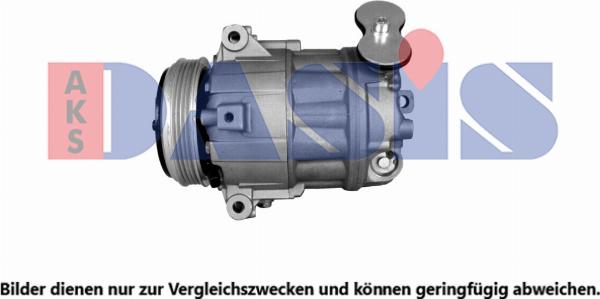 AKS Dasis 852435N - Компресор, кондиціонер autocars.com.ua