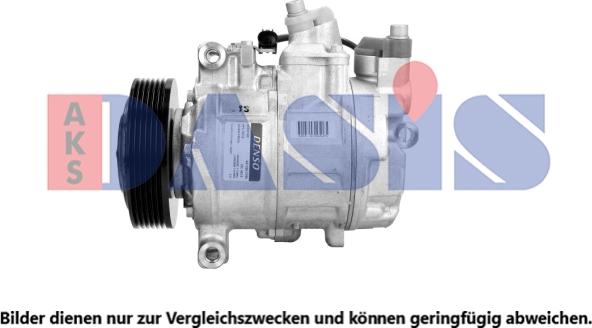 AKS Dasis 852543N - Компресор, кондиціонер autocars.com.ua