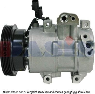 AKS Dasis 852767N - Приводной диск, електромагнітне зчеплення-компресор autocars.com.ua