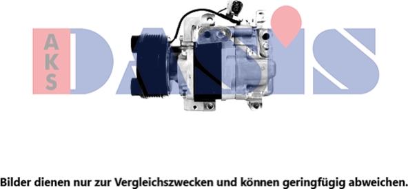 AKS Dasis 853051N - Компресор, кондиціонер autocars.com.ua
