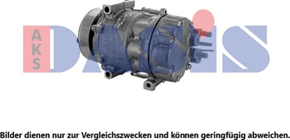 AKS Dasis 853056N - Компресор, кондиціонер autocars.com.ua