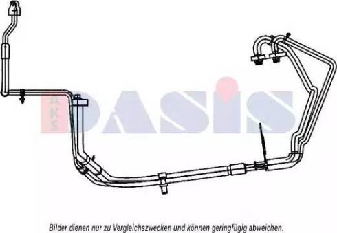 AKS Dasis 885817N - Трубопровід високого / низького тиску, кондиціонер autocars.com.ua