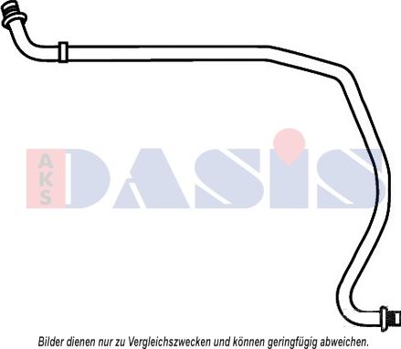 AKS Dasis 885828N - Трубопровід високого / низького тиску, кондиціонер autocars.com.ua