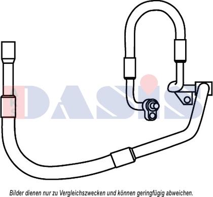 AKS Dasis 885837N - Трубопровід високого тиску, кондиціонер autocars.com.ua