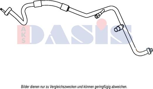 AKS Dasis 885841N - Трубопровід високого / низького тиску, кондиціонер autocars.com.ua