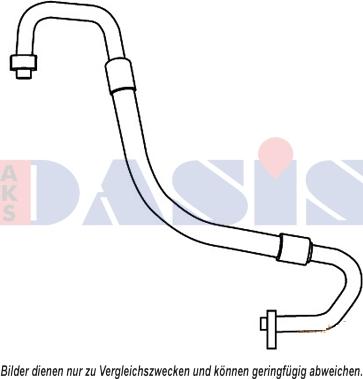 AKS Dasis 885856N - Трубопровід високого / низького тиску, кондиціонер autocars.com.ua