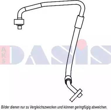 AKS Dasis 885859N - Трубопровід високого / низького тиску, кондиціонер autocars.com.ua