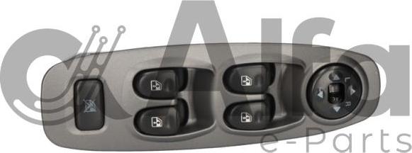 Alfa e-Parts AF00372 - Вимикач, стеклолод'емнік autocars.com.ua