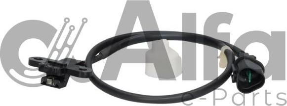 Alfa e-Parts AF03085 - Датчик імпульсів, колінчастий вал autocars.com.ua