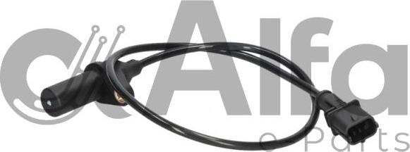 Alfa e-Parts AF04720 - Датчик імпульсів, колінчастий вал autocars.com.ua