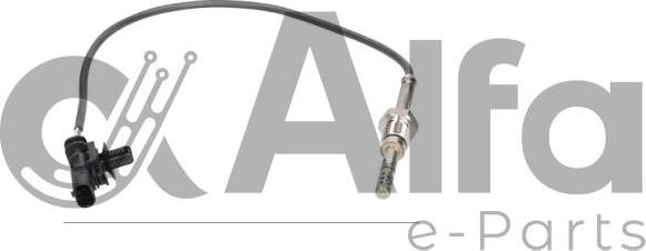 Alfa e-Parts AF09809 - Датчик, температура вихлопних газів autocars.com.ua