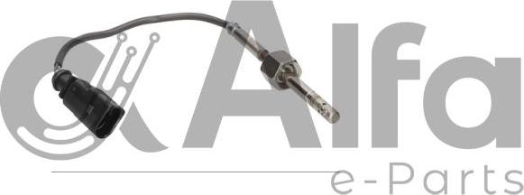 Alfa e-Parts AF09903 - Датчик, температура вихлопних газів autocars.com.ua