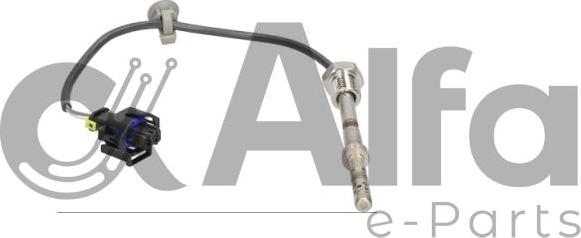 Alfa e-Parts AF10016 - Датчик, температура вихлопних газів autocars.com.ua