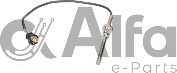 Alfa e-Parts AF10029 - Датчик, температура вихлопних газів autocars.com.ua