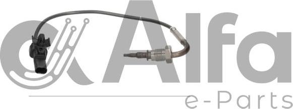 Alfa e-Parts AF13752 - Датчик, температура вихлопних газів autocars.com.ua