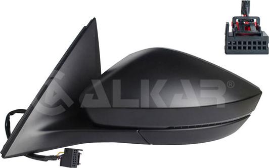 Alkar 6125746 - Зовнішнє дзеркало autocars.com.ua