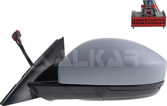 Alkar 6131085 - Зовнішнє дзеркало autocars.com.ua