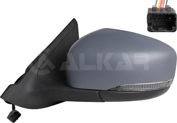 Alkar 6133208 - Зовнішнє дзеркало autocars.com.ua