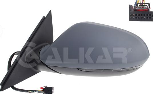 Alkar 6139786 - Зовнішнє дзеркало autocars.com.ua