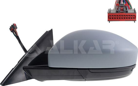 Alkar 6143085 - Зовнішнє дзеркало autocars.com.ua
