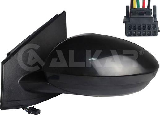Alkar 6143207 - Зовнішнє дзеркало autocars.com.ua