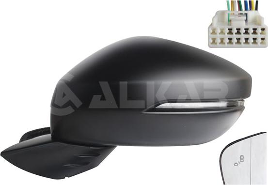 Alkar 6143823 - Зовнішнє дзеркало autocars.com.ua