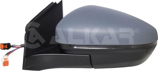 Alkar 6143882 - Зовнішнє дзеркало autocars.com.ua