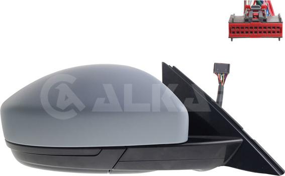Alkar 6144085 - Зовнішнє дзеркало autocars.com.ua
