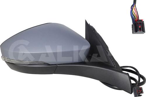 Alkar 6144531 - Зовнішнє дзеркало autocars.com.ua