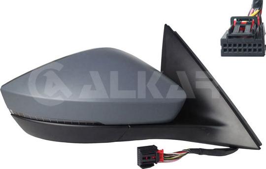 Alkar 6144746 - Зовнішнє дзеркало autocars.com.ua