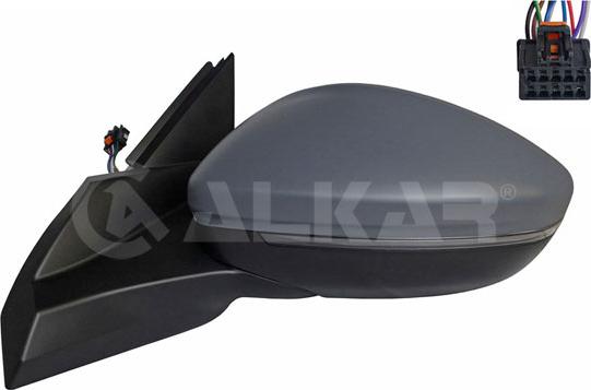 Alkar 6145313 - Зовнішнє дзеркало autocars.com.ua