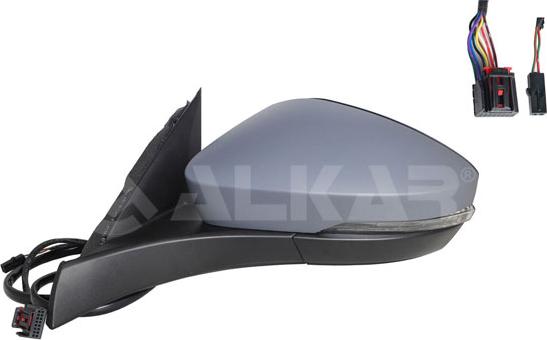 Alkar 6147531 - Зовнішнє дзеркало autocars.com.ua