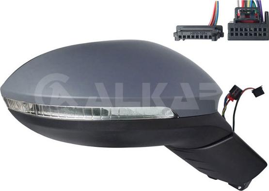 Alkar 6152206 - Зовнішнє дзеркало autocars.com.ua