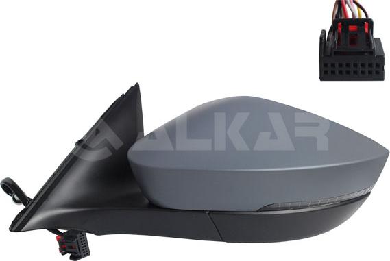 Alkar 6155732 - Зовнішнє дзеркало autocars.com.ua