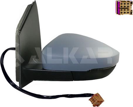 Alkar 6187123 - Зовнішнє дзеркало autocars.com.ua