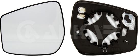 Alkar 6431670 - Дзеркальне скло, зовнішнє дзеркало autocars.com.ua